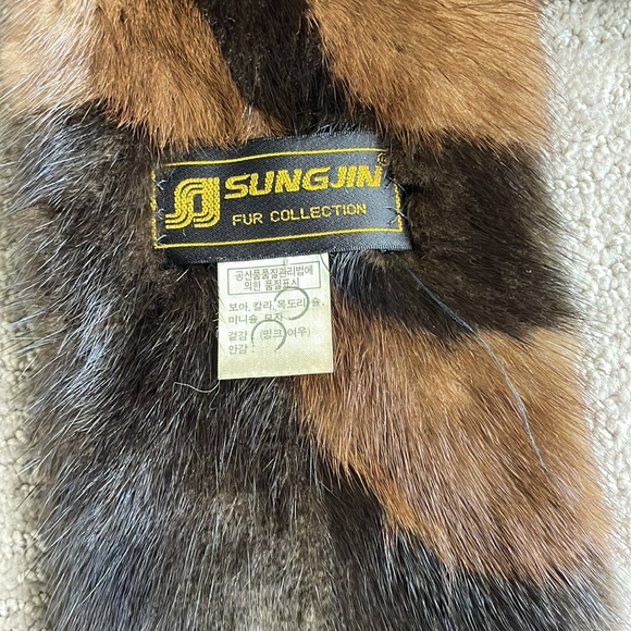 Vintage two toned mink stole - Picture 2 of 7